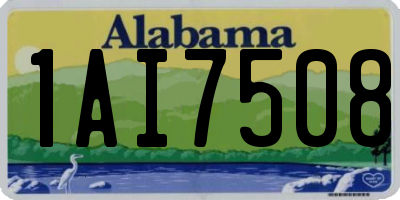 AL license plate 1AI7508