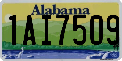 AL license plate 1AI7509
