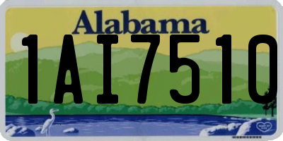 AL license plate 1AI7510