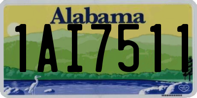 AL license plate 1AI7511