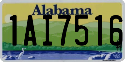 AL license plate 1AI7516