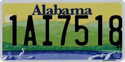 AL license plate 1AI7518