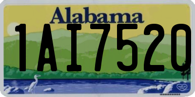 AL license plate 1AI7520