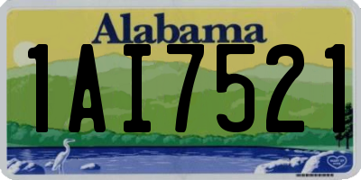 AL license plate 1AI7521