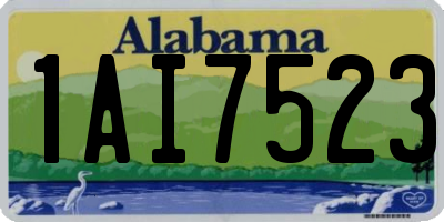 AL license plate 1AI7523