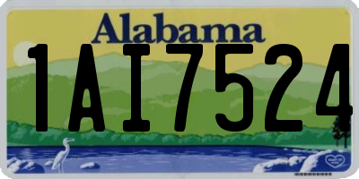 AL license plate 1AI7524