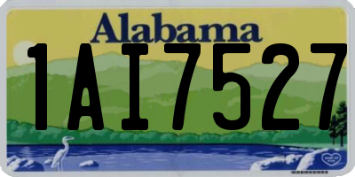 AL license plate 1AI7527
