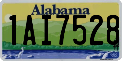 AL license plate 1AI7528