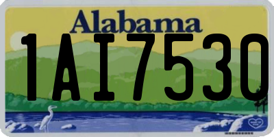AL license plate 1AI7530