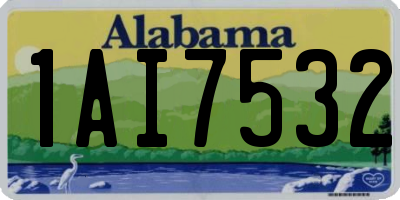 AL license plate 1AI7532