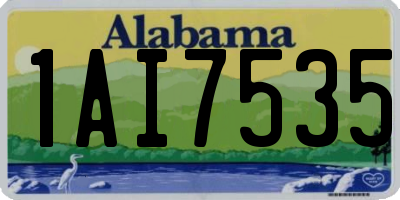 AL license plate 1AI7535