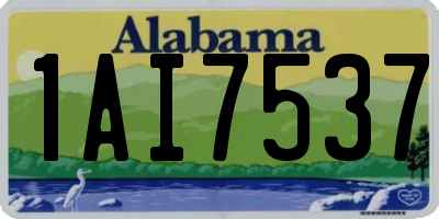 AL license plate 1AI7537