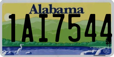 AL license plate 1AI7544