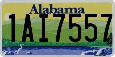 AL license plate 1AI7557