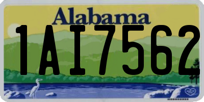 AL license plate 1AI7562