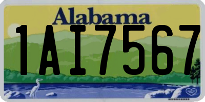 AL license plate 1AI7567