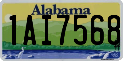 AL license plate 1AI7568
