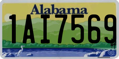 AL license plate 1AI7569