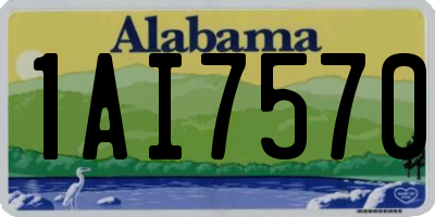 AL license plate 1AI7570