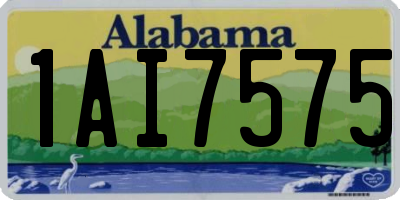 AL license plate 1AI7575