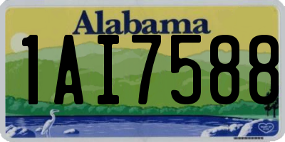 AL license plate 1AI7588