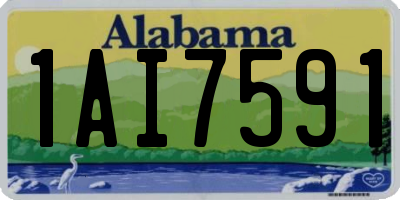 AL license plate 1AI7591