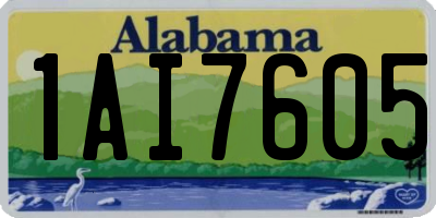 AL license plate 1AI7605