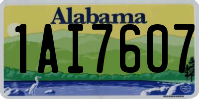 AL license plate 1AI7607