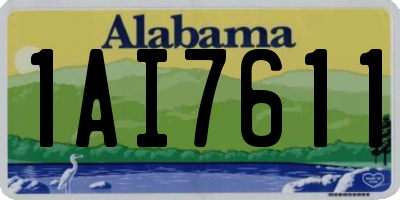 AL license plate 1AI7611
