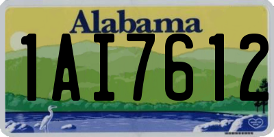 AL license plate 1AI7612