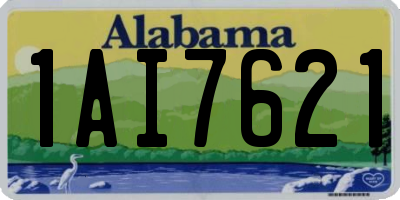 AL license plate 1AI7621