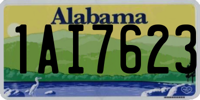 AL license plate 1AI7623