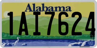 AL license plate 1AI7624