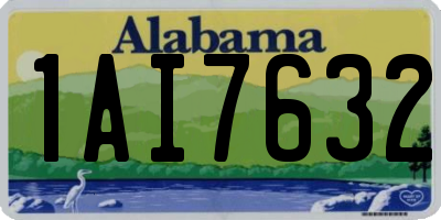 AL license plate 1AI7632