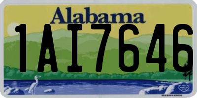 AL license plate 1AI7646