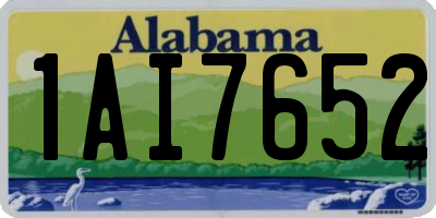 AL license plate 1AI7652