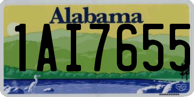AL license plate 1AI7655