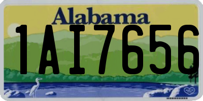 AL license plate 1AI7656