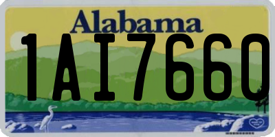 AL license plate 1AI7660