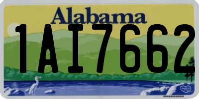 AL license plate 1AI7662