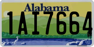 AL license plate 1AI7664