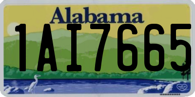 AL license plate 1AI7665