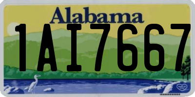 AL license plate 1AI7667