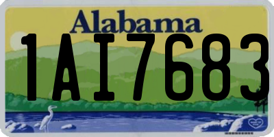 AL license plate 1AI7683