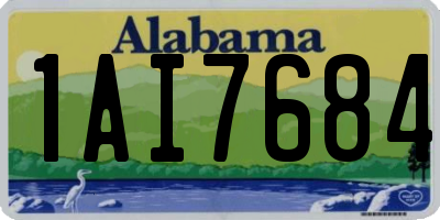 AL license plate 1AI7684
