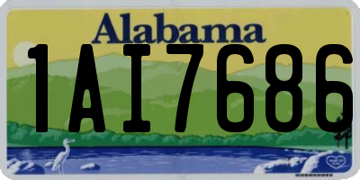 AL license plate 1AI7686