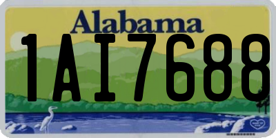 AL license plate 1AI7688