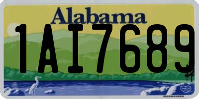 AL license plate 1AI7689