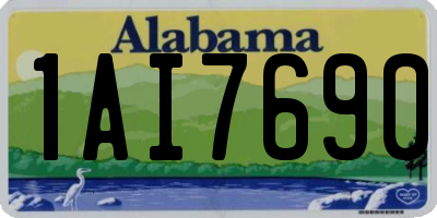 AL license plate 1AI7690