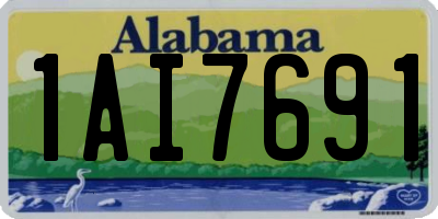 AL license plate 1AI7691